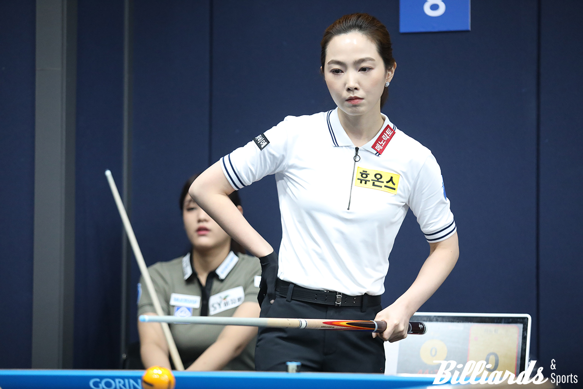 시종일관 권발해에게 리드를 당하던 차유람은 마지막 이닝에 극적인 득점으로 승리를 차지했다. 사진=고양/이용휘 기자