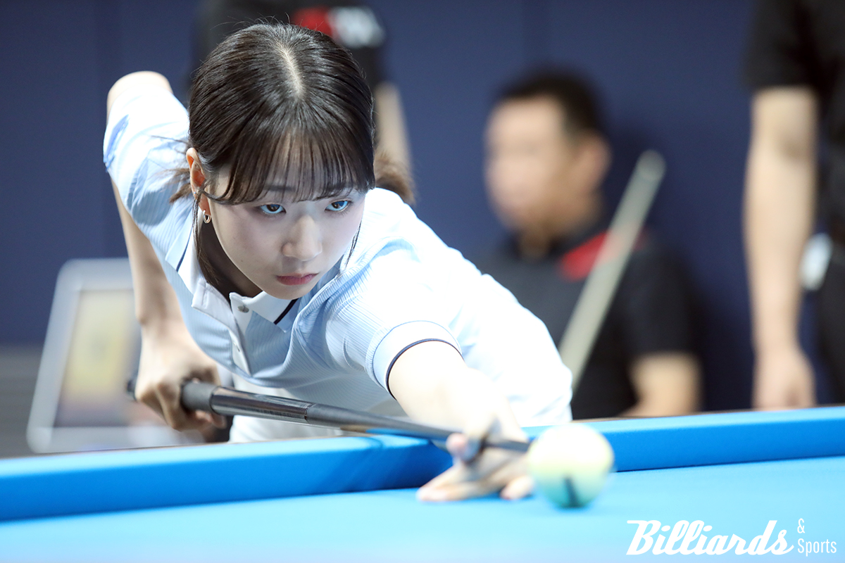 전어람이 LPBA 투어 선수 중 처음으로 승부치기로 32강전에서 승리하고 16강에 올랐다. 사진=고양/이용휘 기자