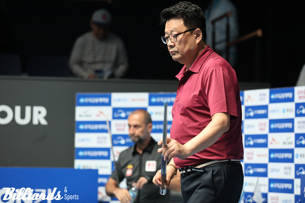 세미 사이그너를 상대로 세트스코어 3-0의 승리를 거둔 김무순. 사진=고양/이용휘 기자