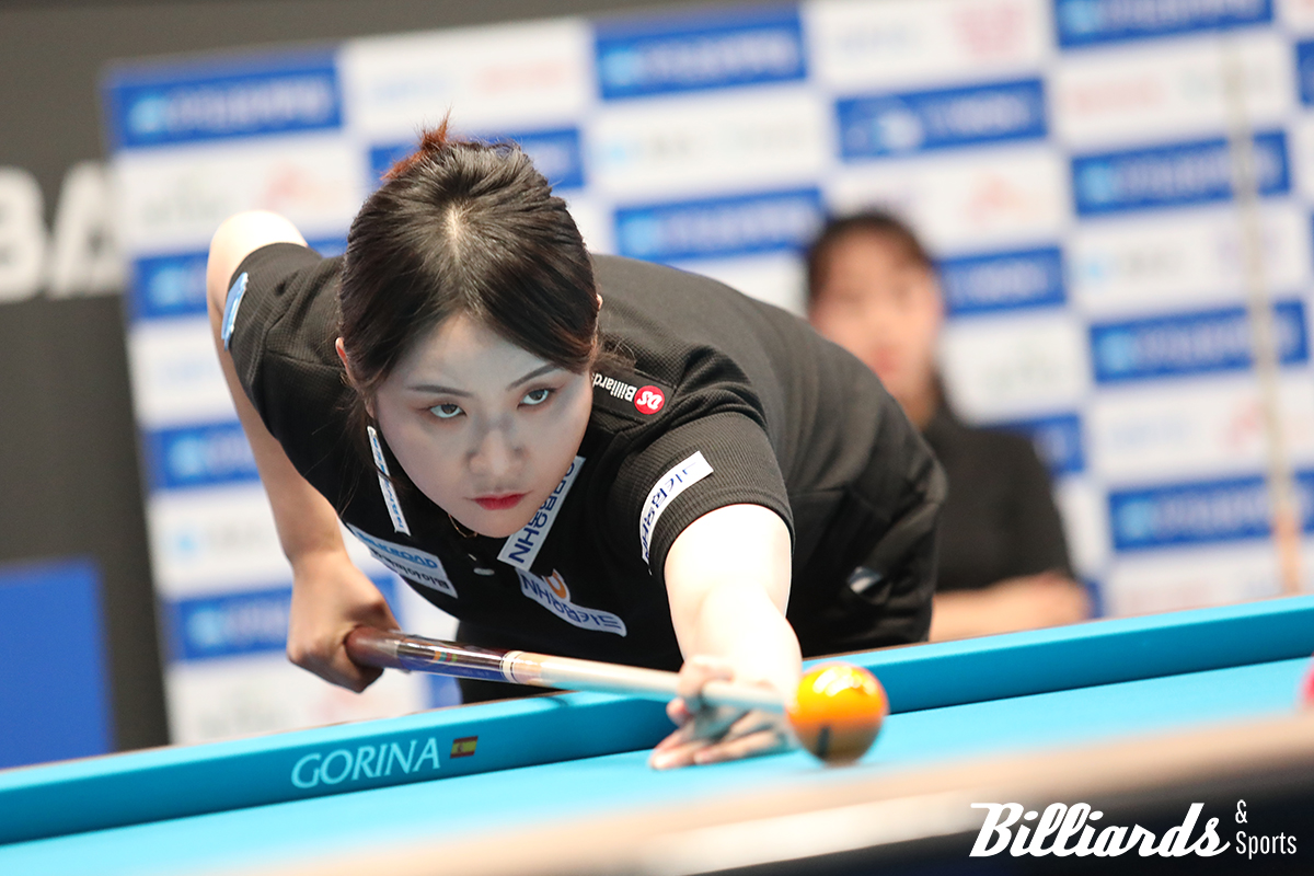 임경진과 대결 중인 김민아. 사진=고양/이용휘 기자