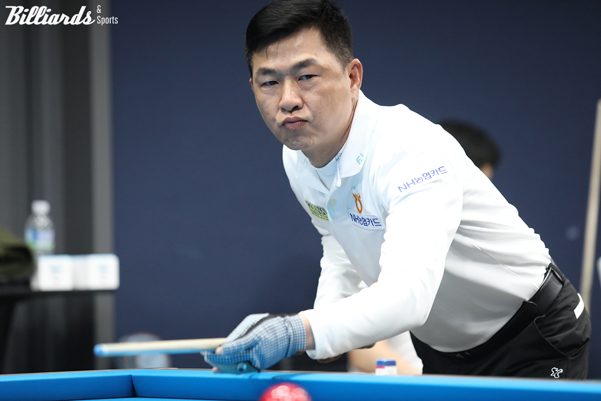 마민껌(NH농협카드)은 김기혁과 애버리지 2점대의 난타전 끝에 승부치기에서 고배를 마셨다.