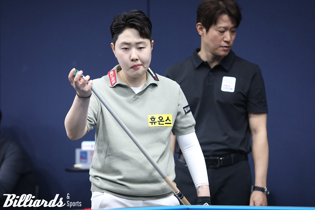 휴온스의 원년 멤버 김세연은 히가시우치 나쓰미를 꺾고 16강에 올랐다. 사진=고양/이용휘 기자