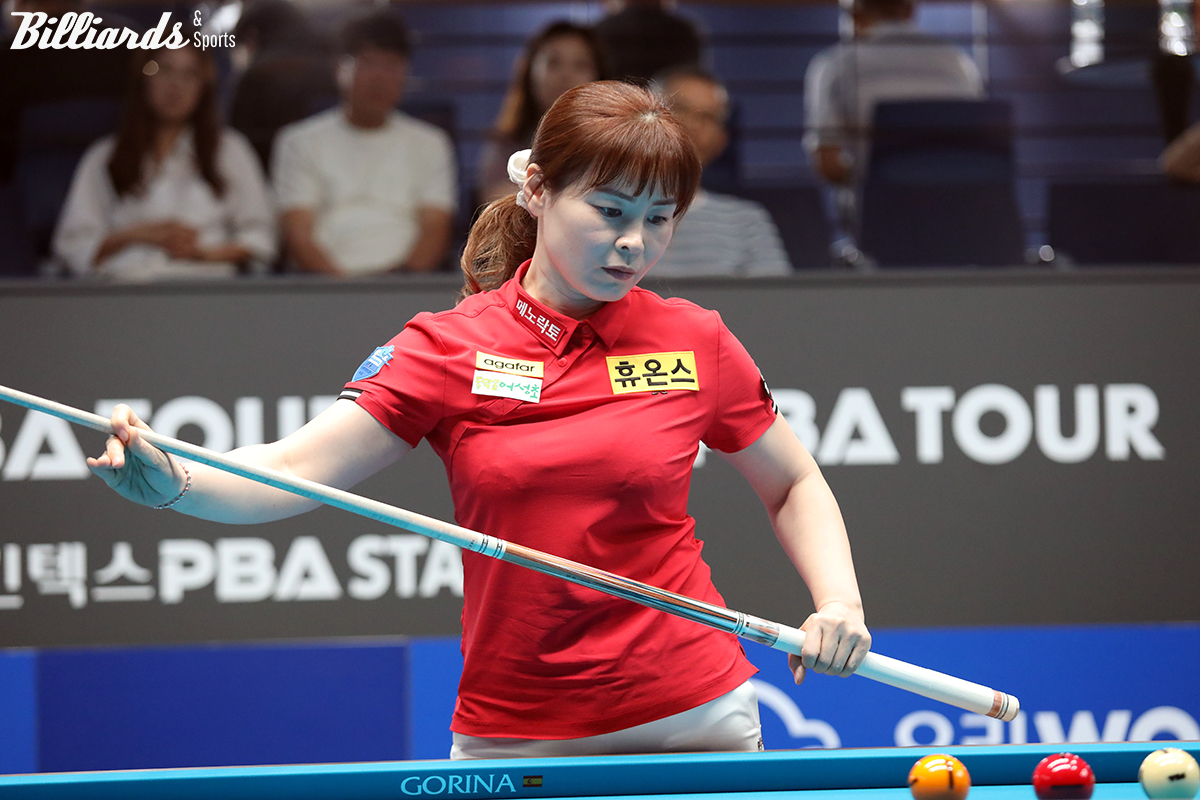 이신영은 이번 대회에서 치른 4경기를 모두 애버리지 1점 이상으로 승리하고 16강에 진출했고, 풀세트의 치열한 승부를 승리하며 8강에 진출했다.