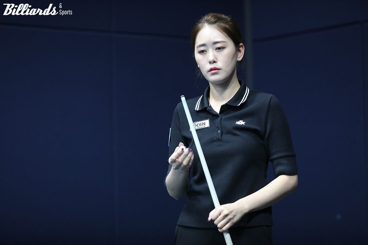 서한솔과 준결승 진출을 다투는 최지민. 두 선수 모두 LPBA 최고 성적은 준우승으로 같다.