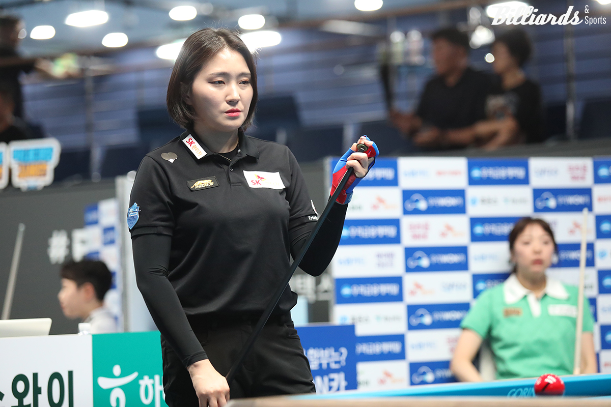 사카이에게 패해 준결승 진출에 실패한 강지은(SK렌터카).