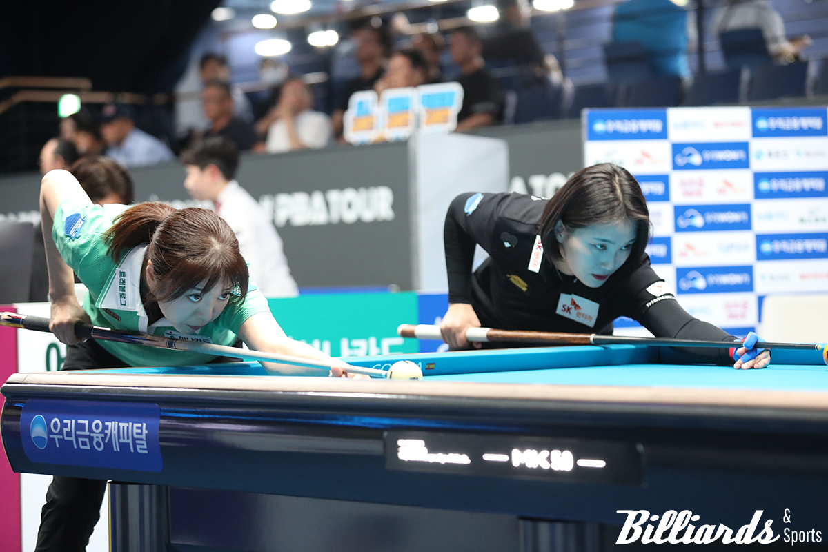 사카이 아야코와 강지은이 8강전 뱅킹.