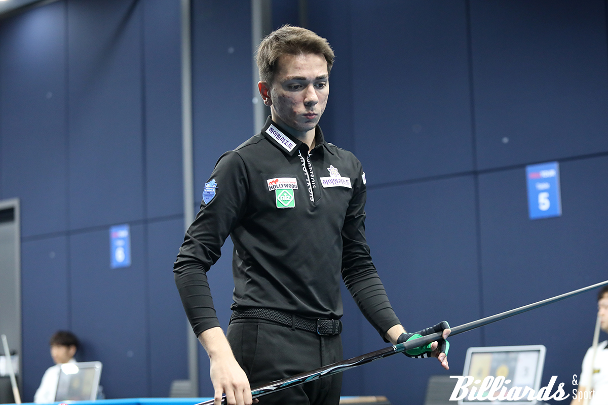 'PBA 백전노장' 김무순을 꺾고 8강에 오른 부라크 하샤시. 