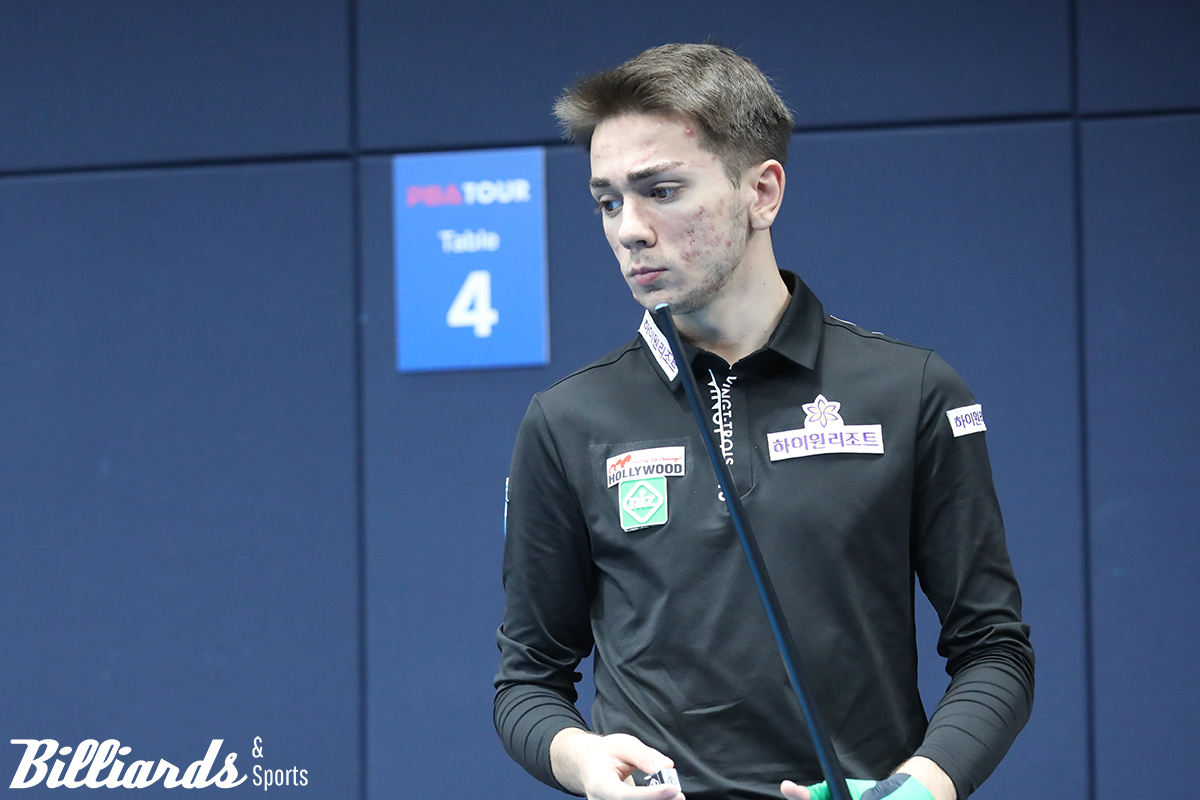 부라크 하샤시가 프로당구 PBA 투어 데뷔 무대에서 5연승을 거두고 준결승에 진출했다. 사진=이용휘 기자