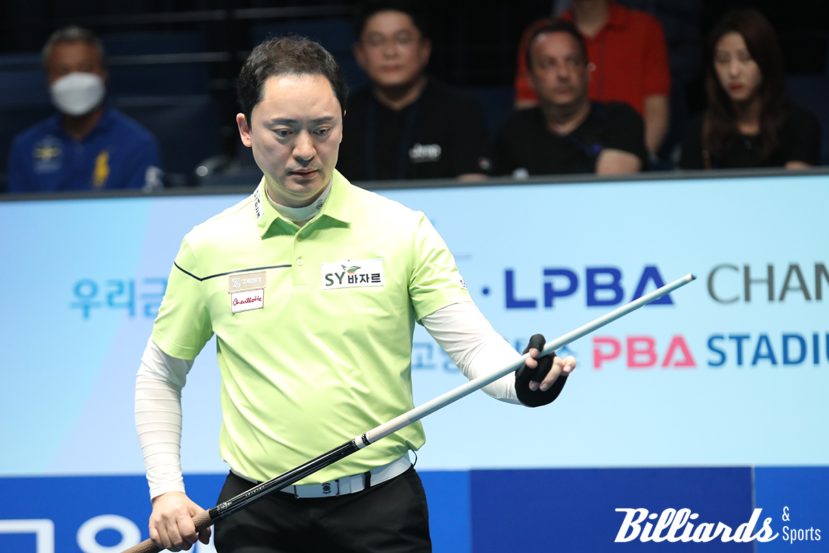 황득희가 이번 대회 8강까지 오르며 첫 4강 진출을 노렸으나 마지막 뱅크샷에 실패하며 뼈아픈 패배를 당했다.