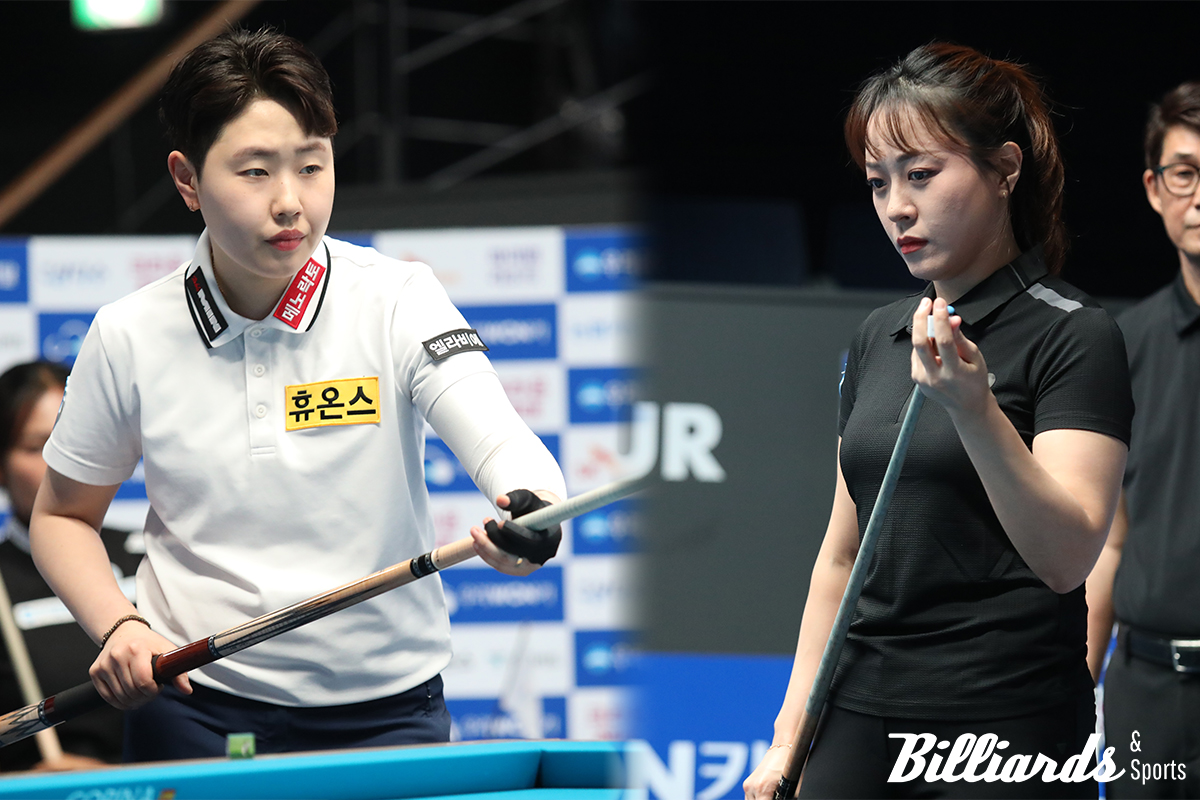 김세연(좌)과 임경진(우)이 프로당구 LPBA 투어 개막전 결승에서 맞붙는다. 사진=이용휘 기자