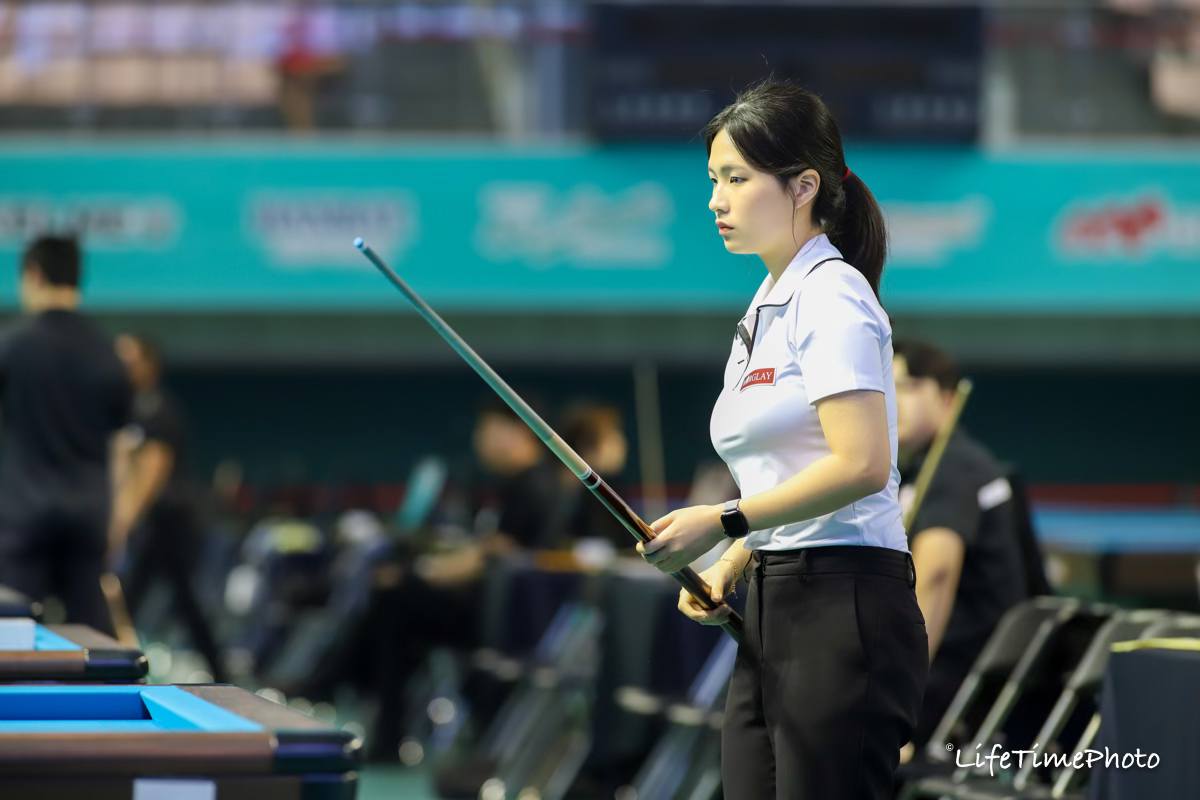 '2024 남원 전국당구선수권대회' 캐롬 3쿠션 여자부 우승을 차지한 박정현. 사진=대한당구연맹 제공