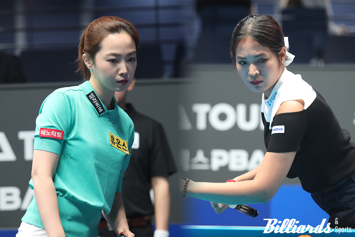 차유람(좌)은 PPQ와 PQ를 모두 통과하면 64강에서 스롱 피아비(우)와 정면 승부를 벌이게 된다. 사진=빌리어즈앤스포츠 DB