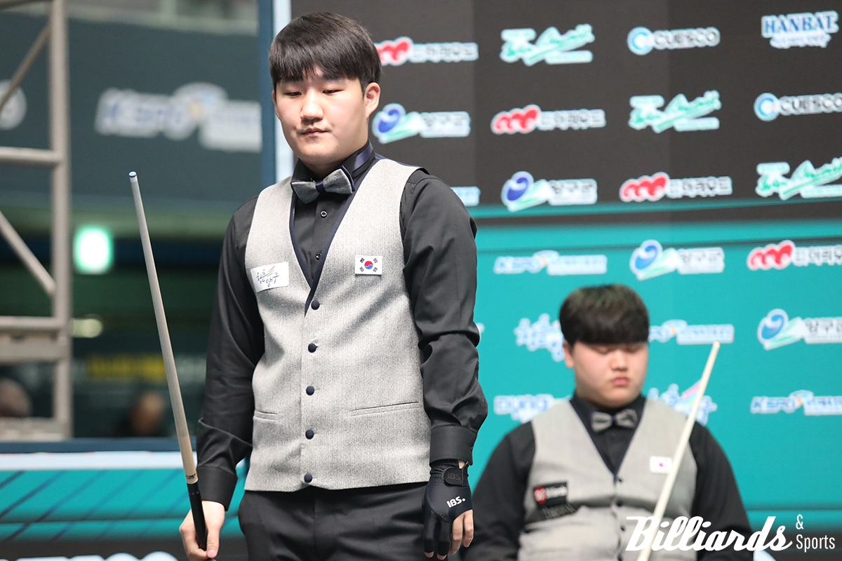 2023년 아시아캐롬선수권대회에서 U-22 부문 우승을 차지한 김도헌.