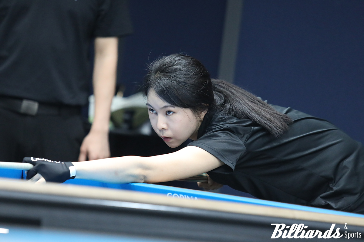 두 번째 하이런 대결에서 1점 차로 강민정을 꺾고 PQ에 오른 송민정.