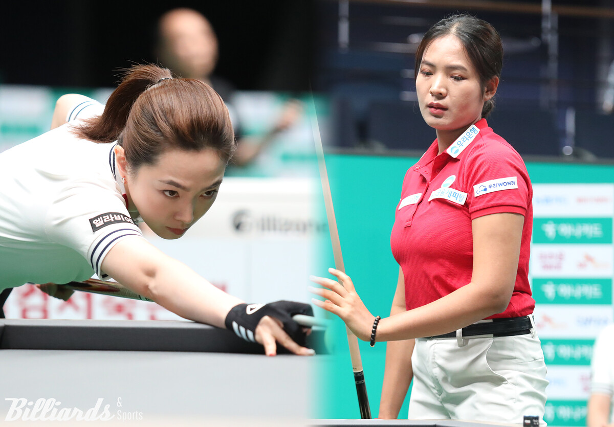 차유람(휴온스)이 2차 투어 '하나카드 LPBA 챔피언십' 64강전에서 '캄보디아 특급' 스롱 피아비(우리금융캐피탈)에게 극적인 역전승을 거두고 32강에 진출했다.  사진=고양/이용휘 기자