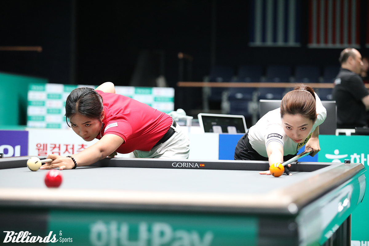 차유람 대 스롱 피아비의 64강전 뱅킹 장면.