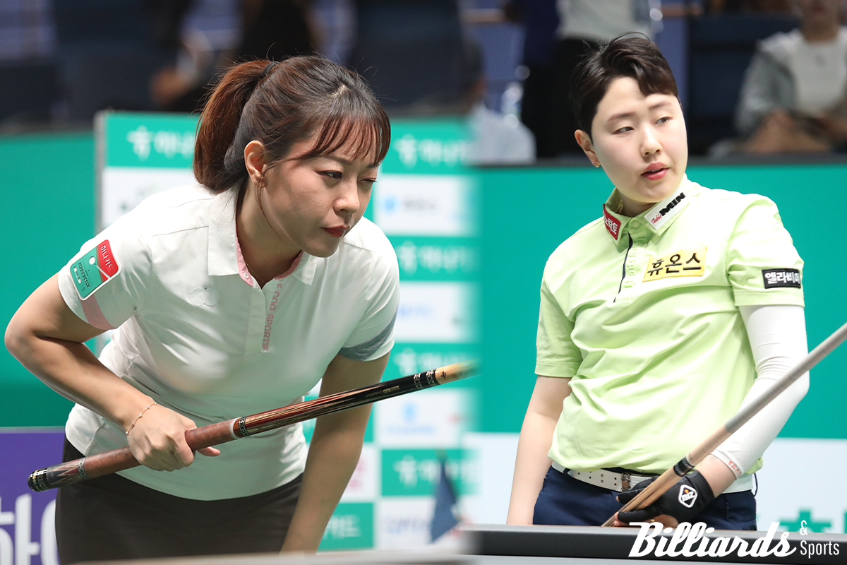 1차 투어 우승자 김세연(우)과 준우승자 임경진(좌)의 운명이 32강에서 갈렸다. 사진=고양/이용휘 기자