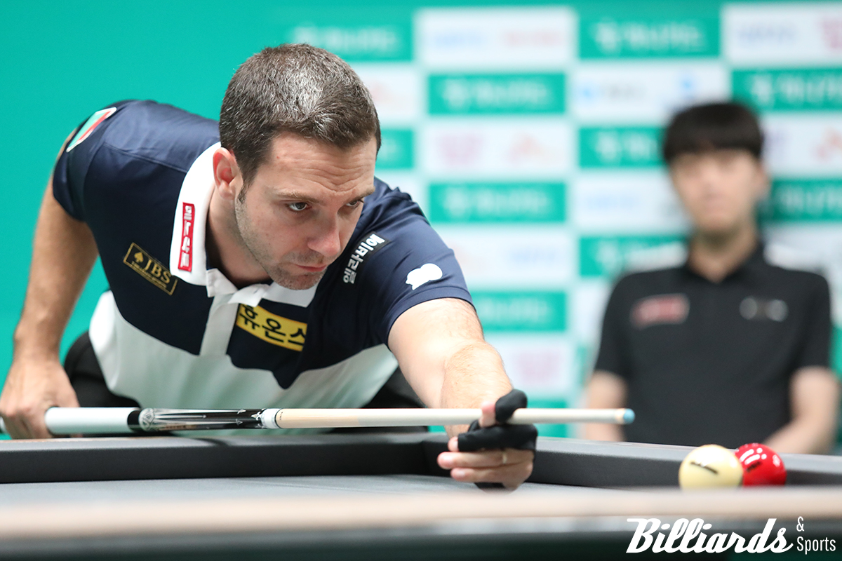 '뉴페이스' 정병우와 벼랑 끝 승부를 벌인 하비에르 팔라손이 승부치기에서 승리했다. 사진=고양/이용휘 기자