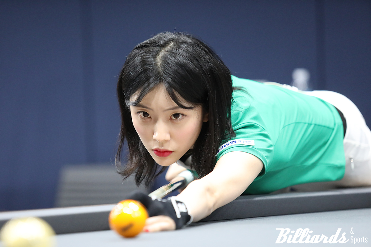 정수빈이 프로당구 투어 첫 8강 진출에 성공했다. 사진=고양/이용휘 기자