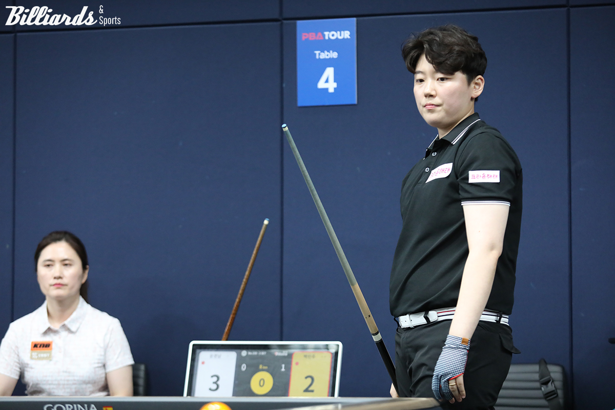 16강에서 윤경남에게 세트스코어 3-0으로 승리한 백민주(크라운해태).