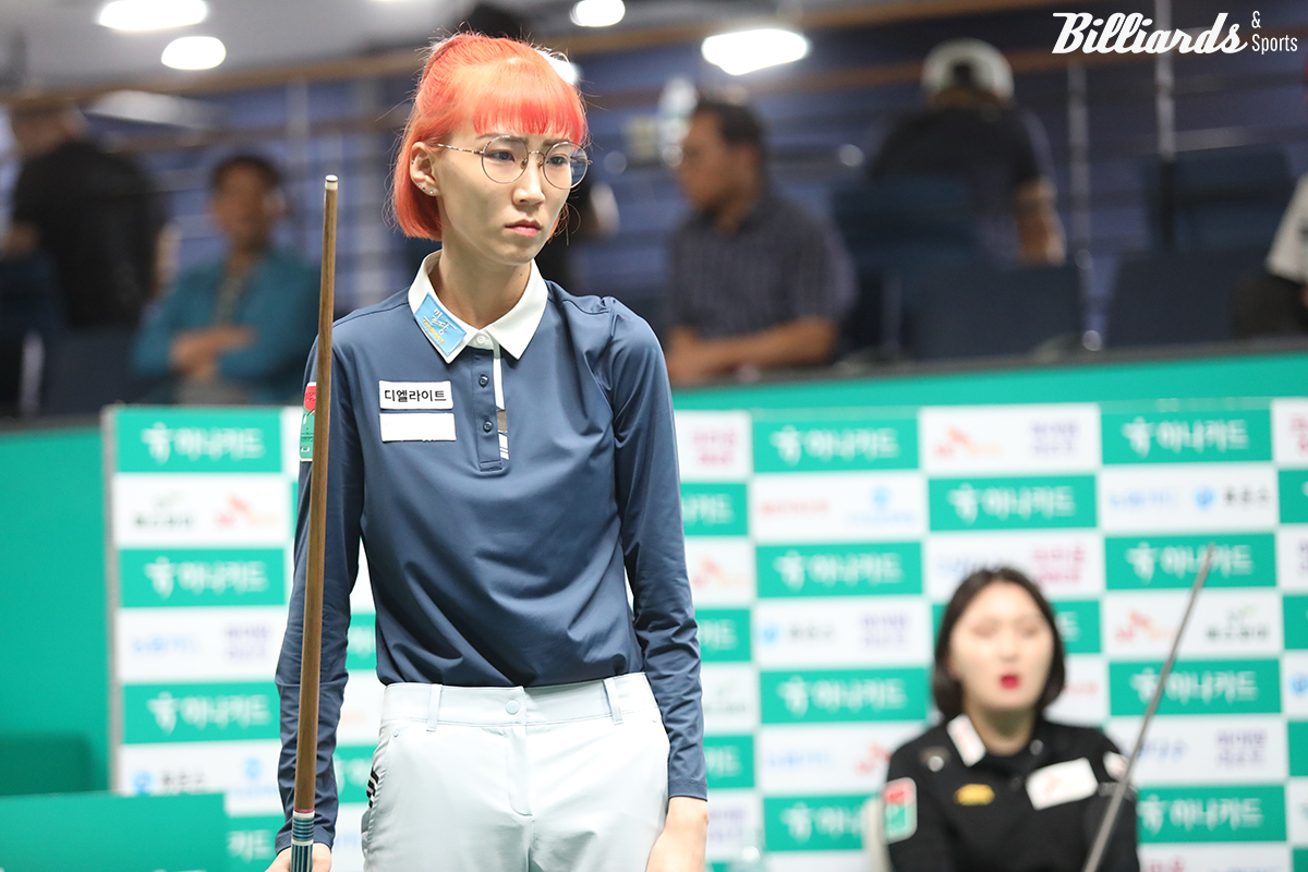 '투어 챔피언' 강지은(SK렌터카)을 꺾고 사상 첫 준결승에 진출한 김다희.