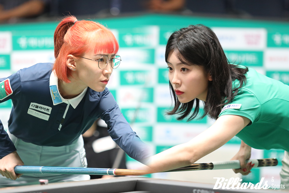 'LPBA 루키' 정수빈과 감다희가 LPBA 투어 첫 4강 진출에 성공했다. 사진=고양/이용휘 기자