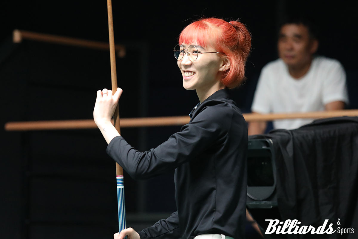 3-0 승리 후 밝게 웃는 김다희