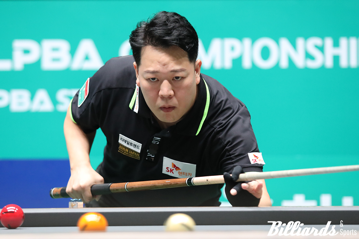 '부활한 헐크' 강동궁이 '드림투어 출신' 원호수를 꺾고 두 대회 연속 준결승에 올랐다. 사진=고양/이용휘 기자