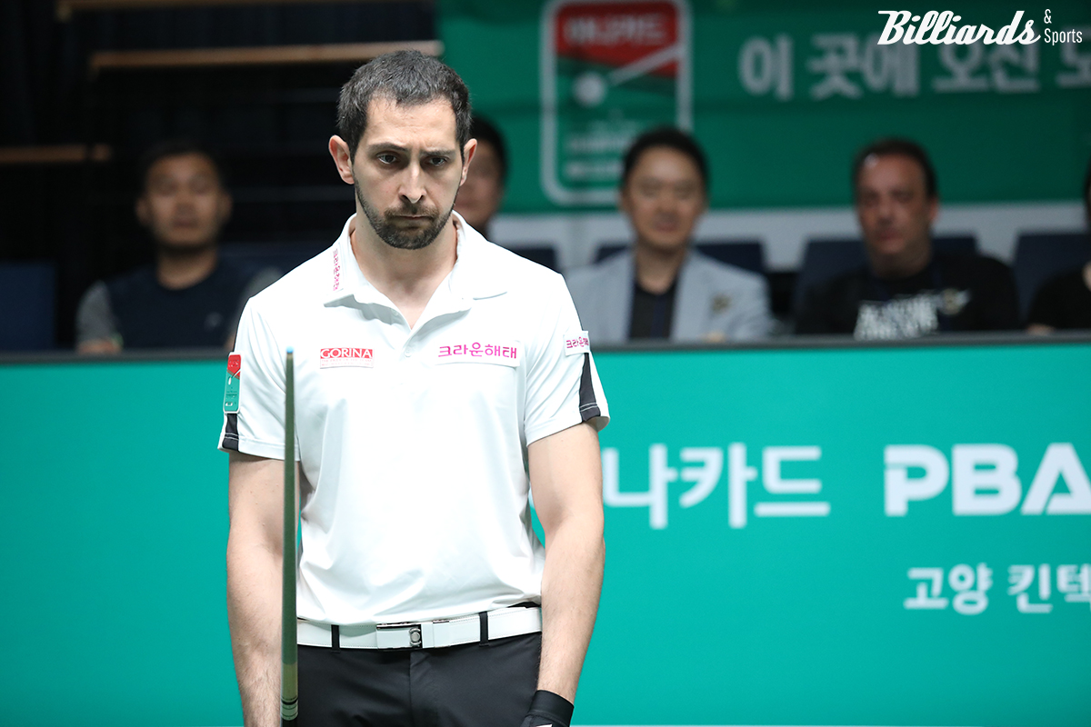 강동궁과 결승에서 맞붙는 다비드 마르티네스(크라운해태). 강동궁은 통산 4승과 2연승, 마르티네스는 통산 5승에 도전하며, 강동궁과의 대결에서 2패 뒤 첫 승리를 노린다.