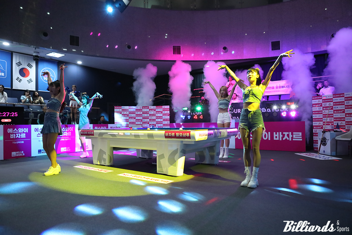 프로당구(PBA) 투어가 글로벌 진출의 첫 발을 떼었다. 에스와이 바자르의 후원으로 오는 8월 19일부터 26일까지 베트남 하노이에서 사상 첫 해외 투어를 개최한다. 사진은 에스와이가 타이틀스폰서로 참여한 지난 시즌 정규투어 4차전.  빌리어즈앤스포츠DB