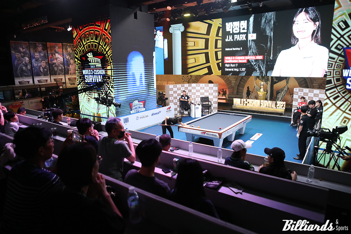 지난해 열린 월드 3쿠션 서바이벌 경기 장면.