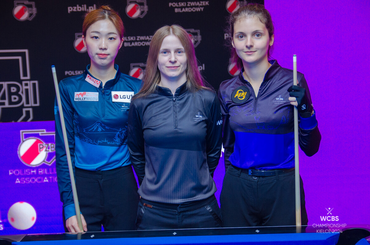 결승에서 맞붙는 서서아(맨 왼쪽)와 보야나 사라치(맨 오른쪽). 두 선수는 조별리그에서 한 차례 대결해 서서아가 승리했다.