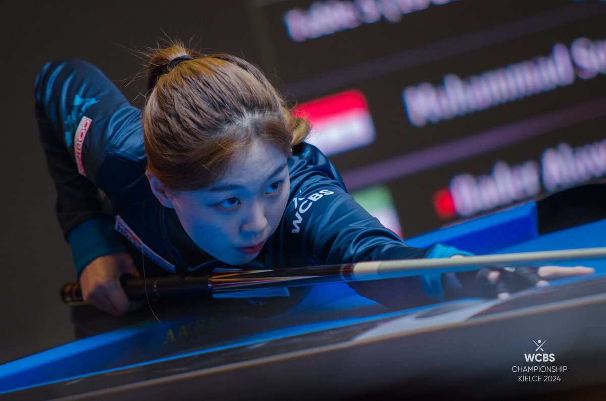 한국 여자 포켓볼 대표로 아시아B팀에 속해 '제2회 WCBS 챔피언십'에 출전한 '월드클래스' 서서아(전남)가 결승까지 승리를 이어갔지만, 팀의 패배로 아쉽게 준우승에 그쳤다.  사진=WCBS 제공