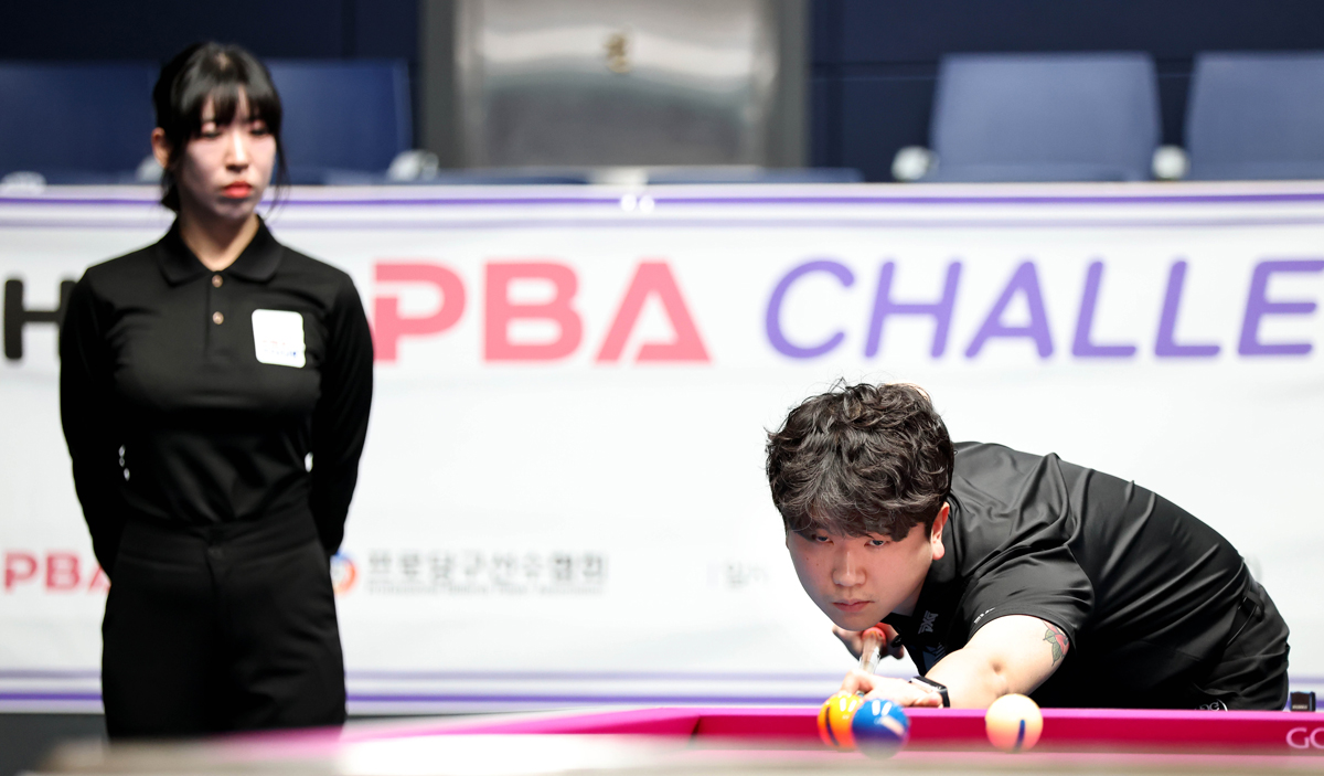 하이런 16점을 치며 '2024-2025 PBA 드리미투어 개막전'에서 활약한 '97년생 신예' 이태희.  사진=PBA 제공