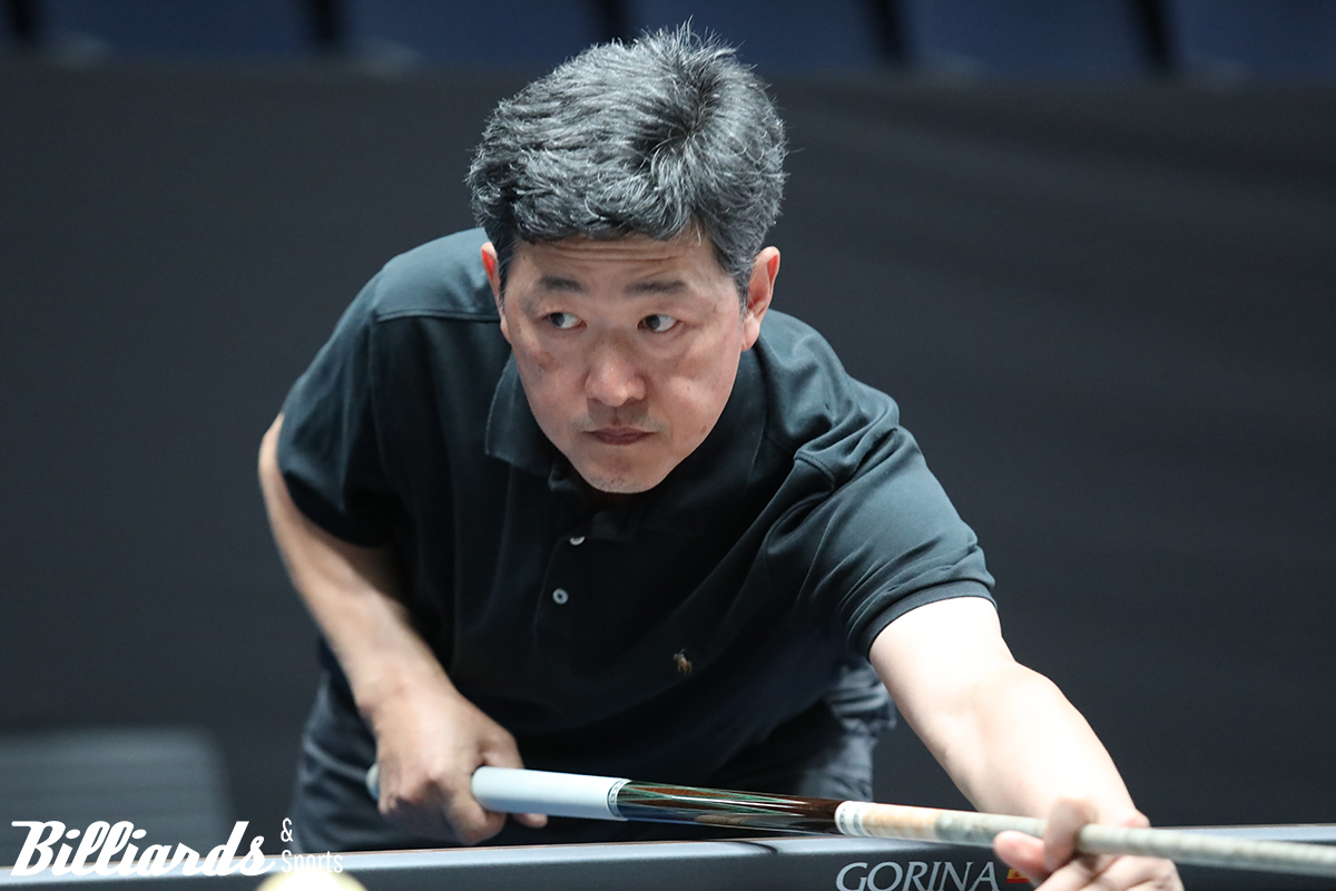 15년 만에 다시 당구큐를 잡은 공교성이 두 번째 대회 만에 준결승에 올랐다. 사진=고양/이용휘 기자