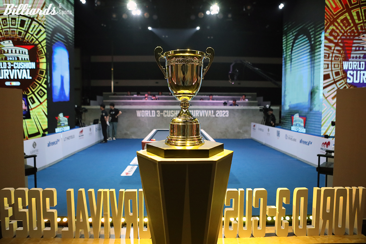 '월드 3쿠션 서바이벌 2023'은 지난해 비타500콜로세움에서 처음 개최됐다.
