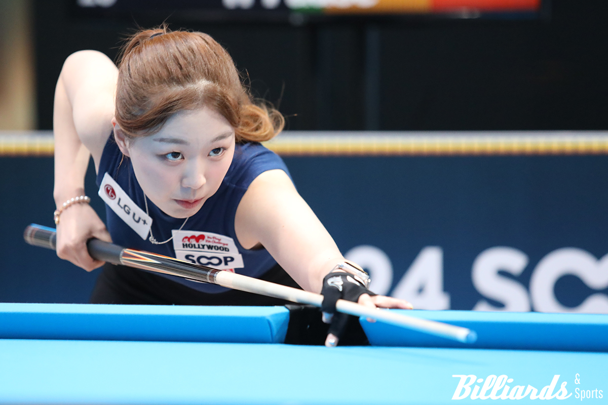 김혜림과 경기 중인 서서아