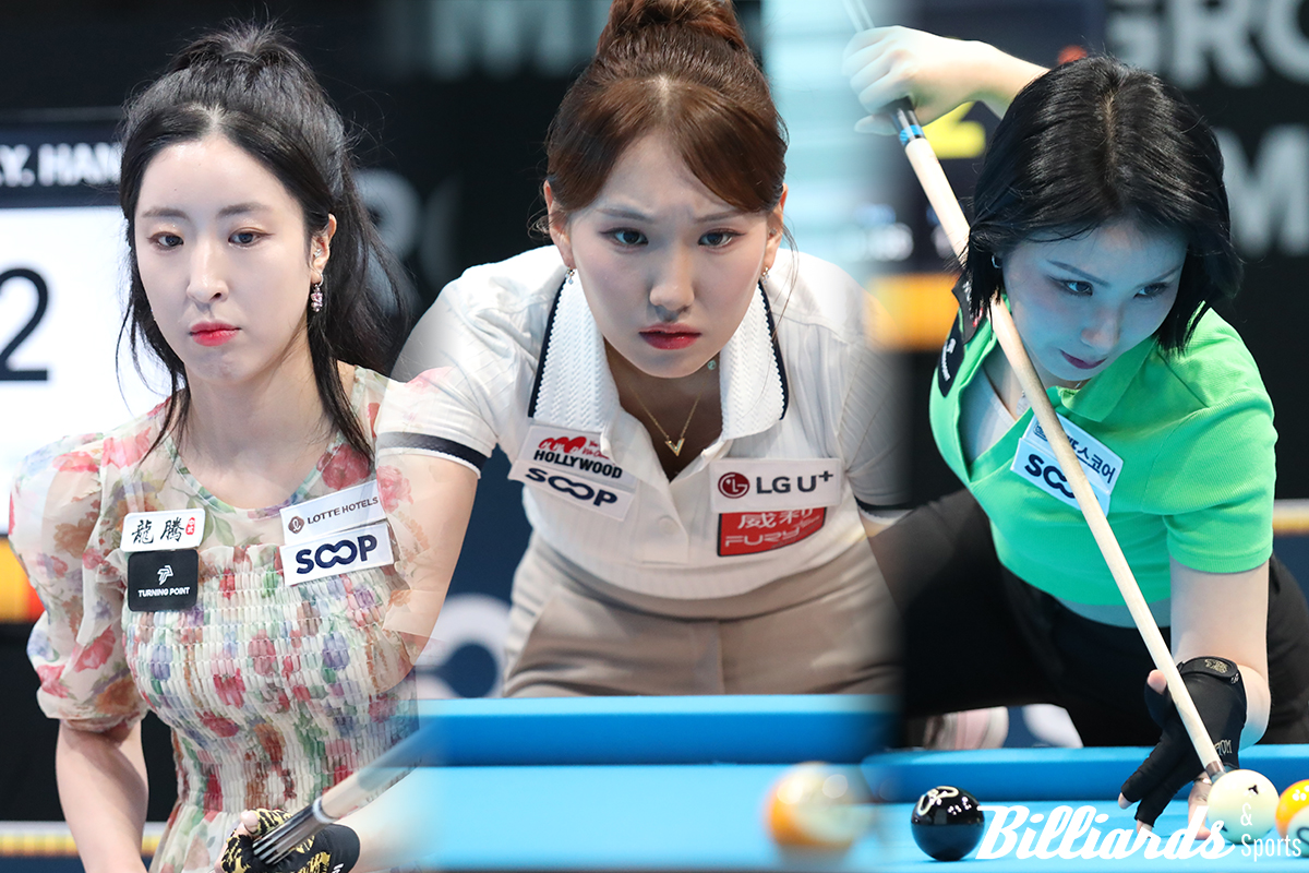 4강에 진출한 한소예, 이하린, 진혜주(왼쪽부터). 사진=잠실/이용휘 기자