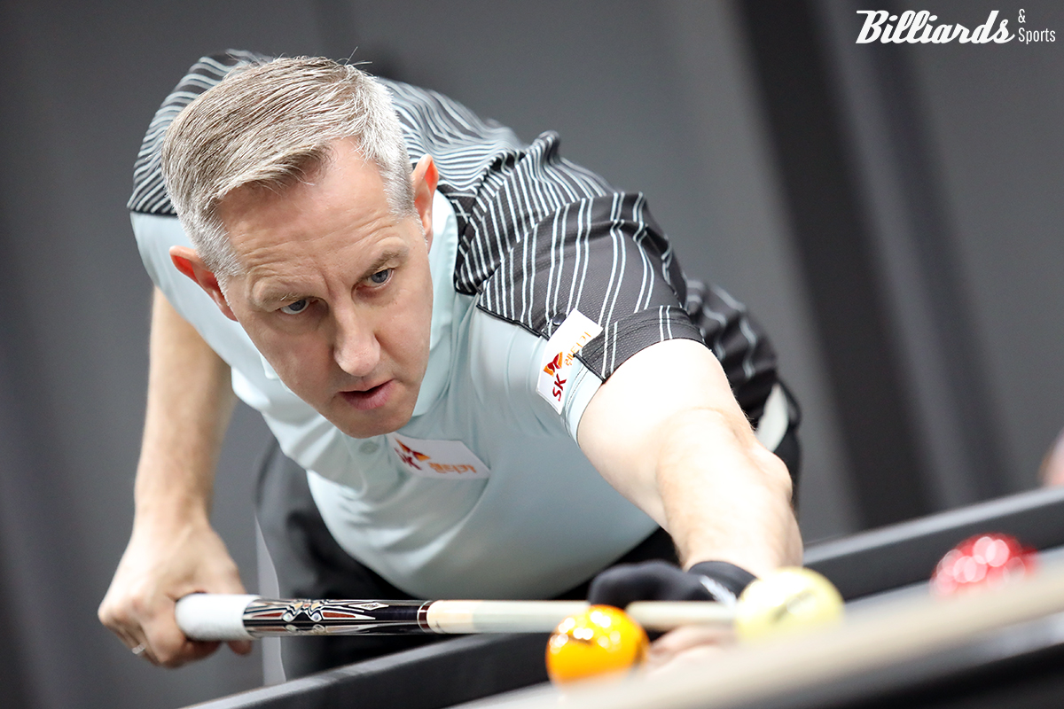 이날 128강전에서 애버리지 2.368의 맹타를 휘두른 '벨기에 강호' 에디 레펀스(SK렌터카).