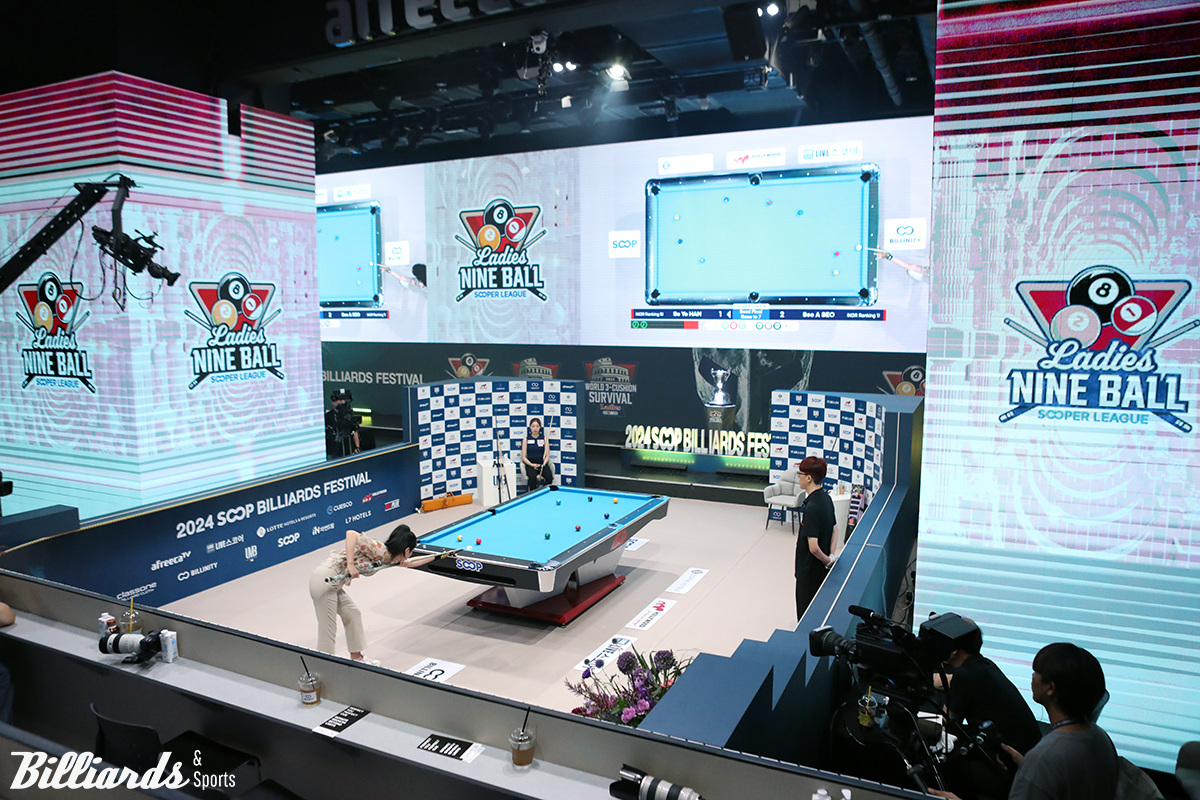 서서아와 한소예의 준결승 경기 장면.