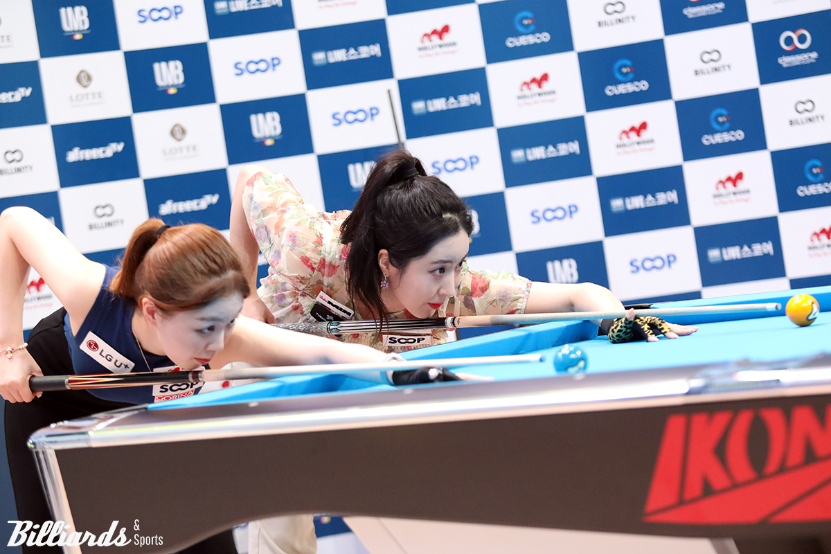 서서아 대 한소예의 준결승 뱅킹 장면.