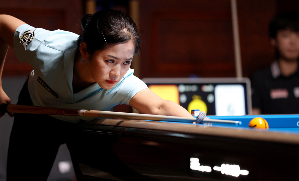 김정미는 임정숙(크라운해태)을 승부치기에서 제압하며 16강에 진출했다.