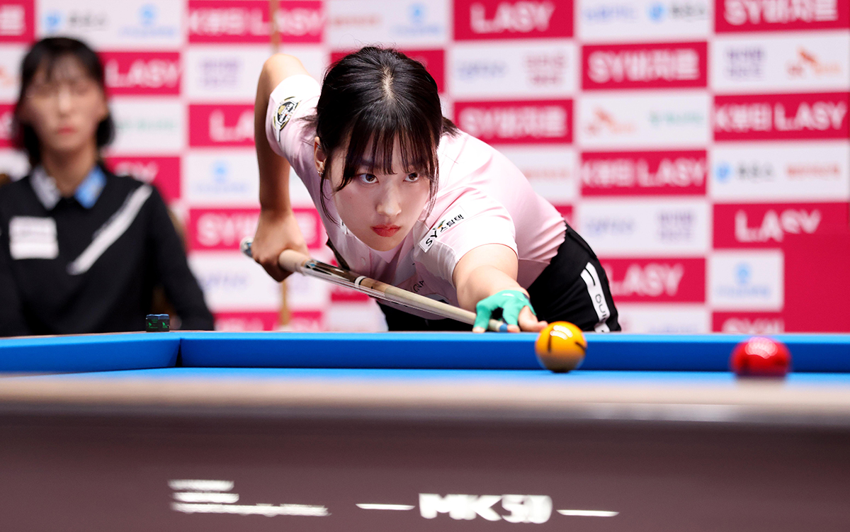 장가연은 32강에서 김다희를 3-1로 꺾고 1년여 만에 16강 진출에 성공했다.