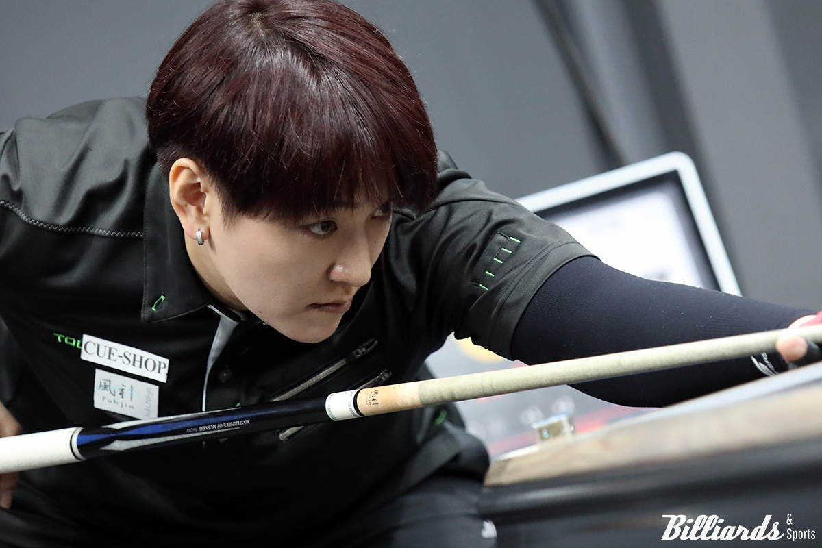 김가영과 32강에서 맞붙는 히가시우치 나쓰미(일본).