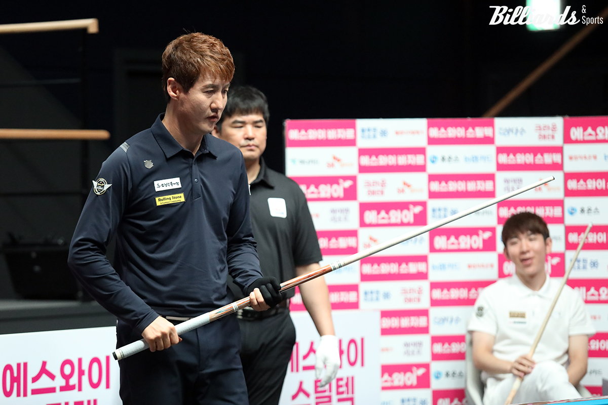 박기호는 지난 시즌 4차 투어 '에스와이 챔피언십'에서 준결승에 진출하며 '언더독 돌풍'을 시작했다. 사진은 당시 준결승전 장면.