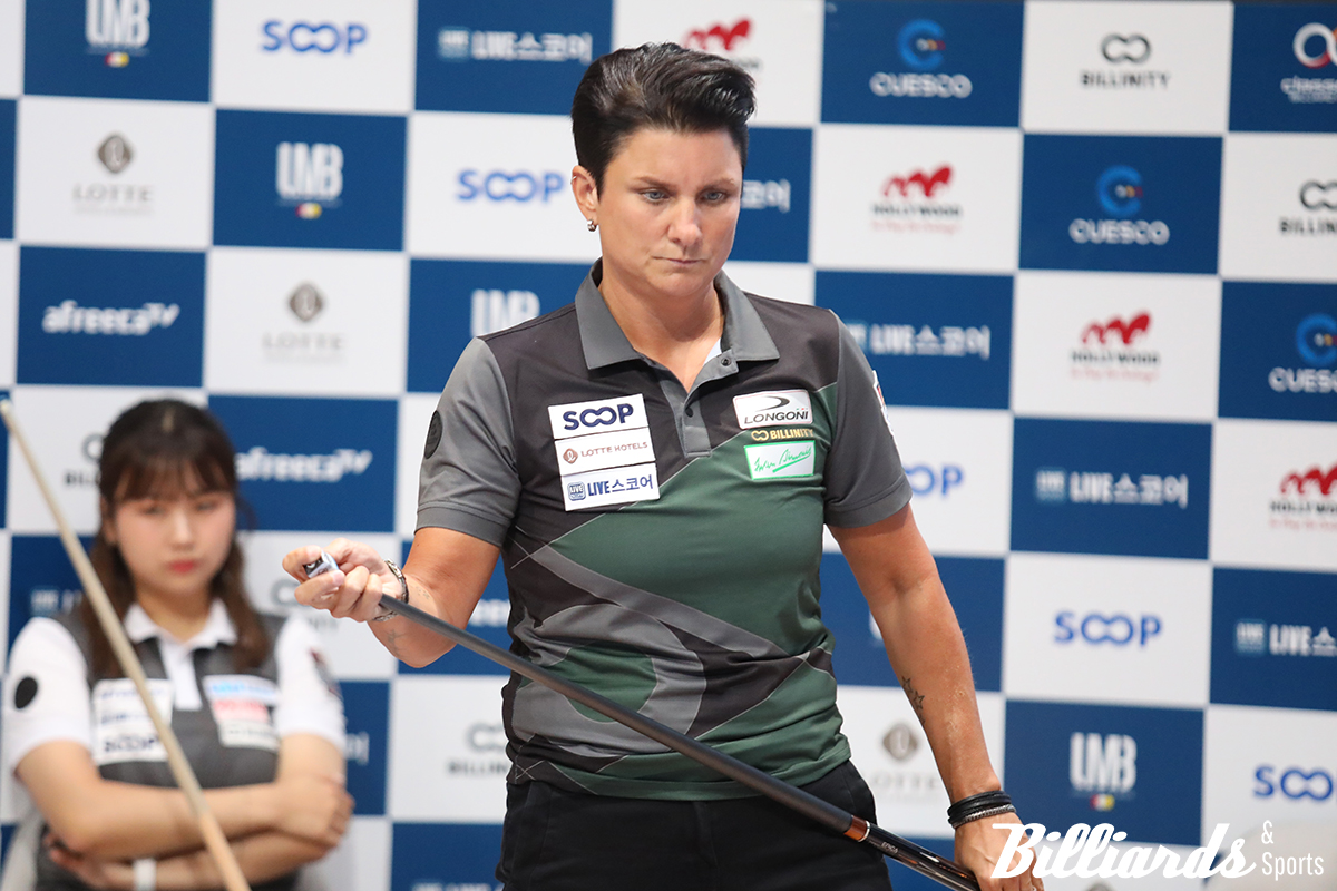 테레사 클롬펜하우어가 1위로 두 번째 준결승전을 통과하고 결승에 진출했다. 사진=잠실/이용휘 기자