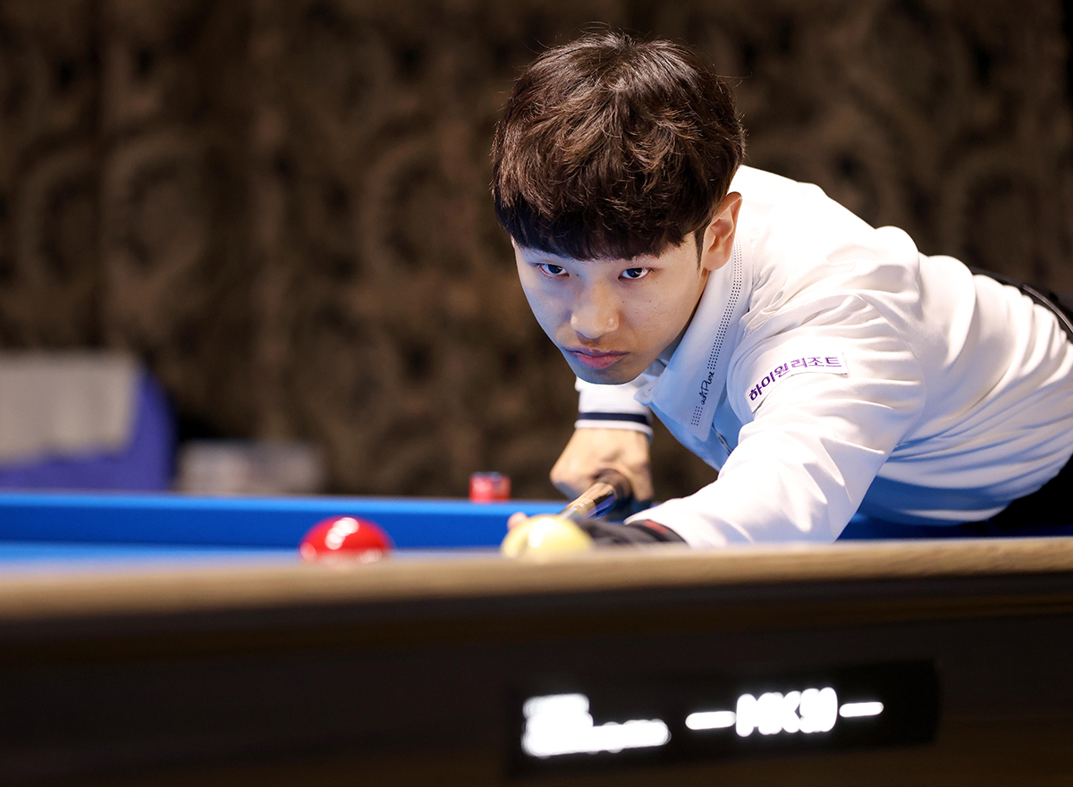 '하이런 11점타'를 앞세워 32강 진출에 성공한 임성균(하이원리조트).  PBA 제공