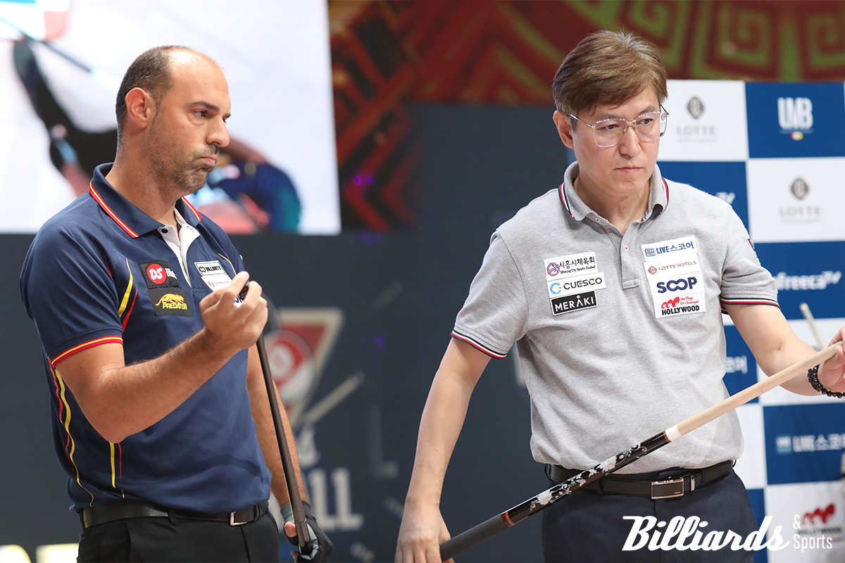 조 1, 2위로 본선 2라운드에 오른 루벤 레가스피와 이정희. 사진=잠실/이용휘 기자