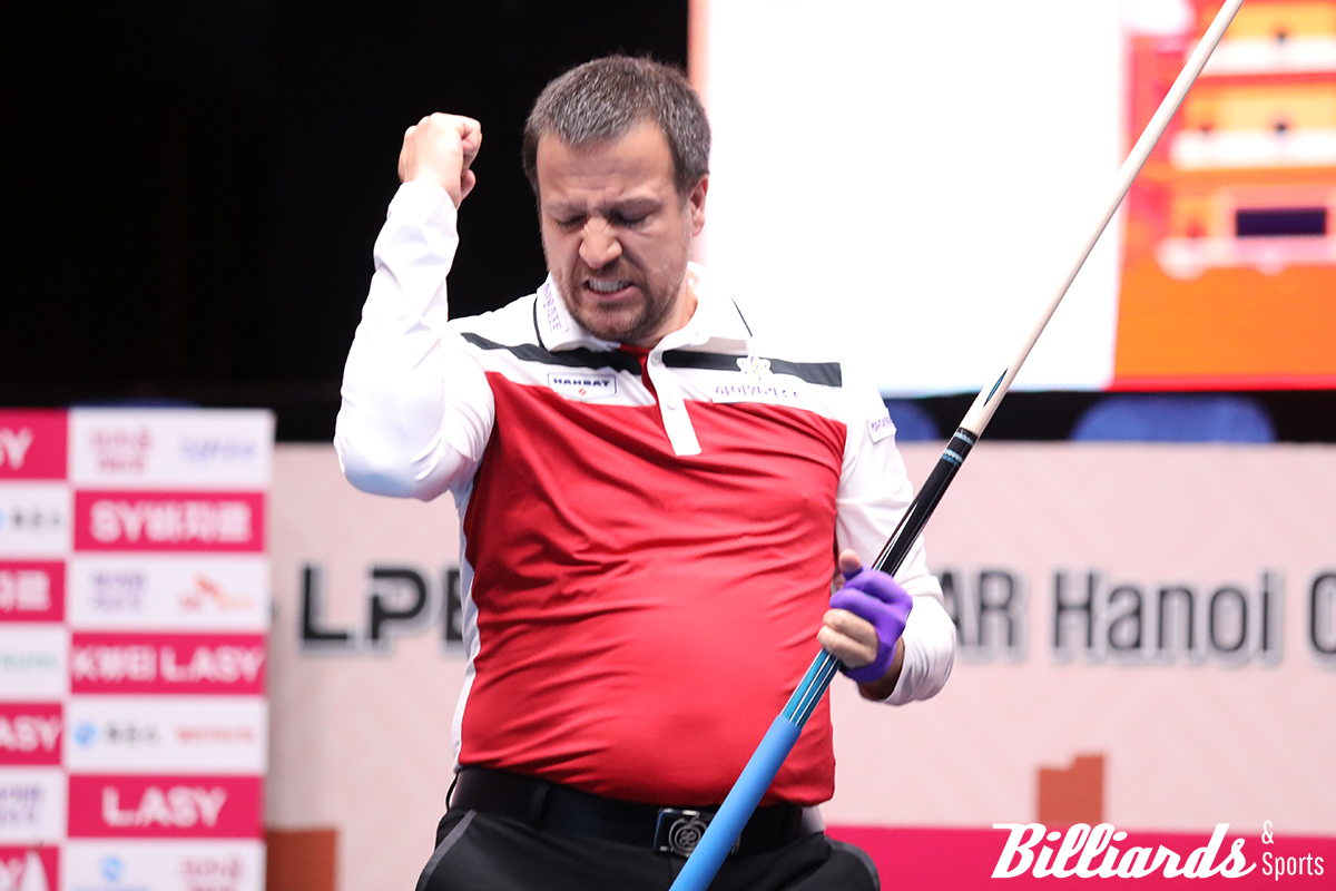 륏피 체네트가 '스페인 강호' 하비에르 팔라손을 꺾고 준결승에 진출했다. 사진=하노이/이용휘 기자