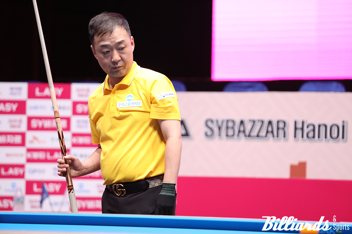 엄상필이 최성원을 꺾고 5년여 만에 준결승 진출에 성공했다.  사진=하노이/이용휘 기자